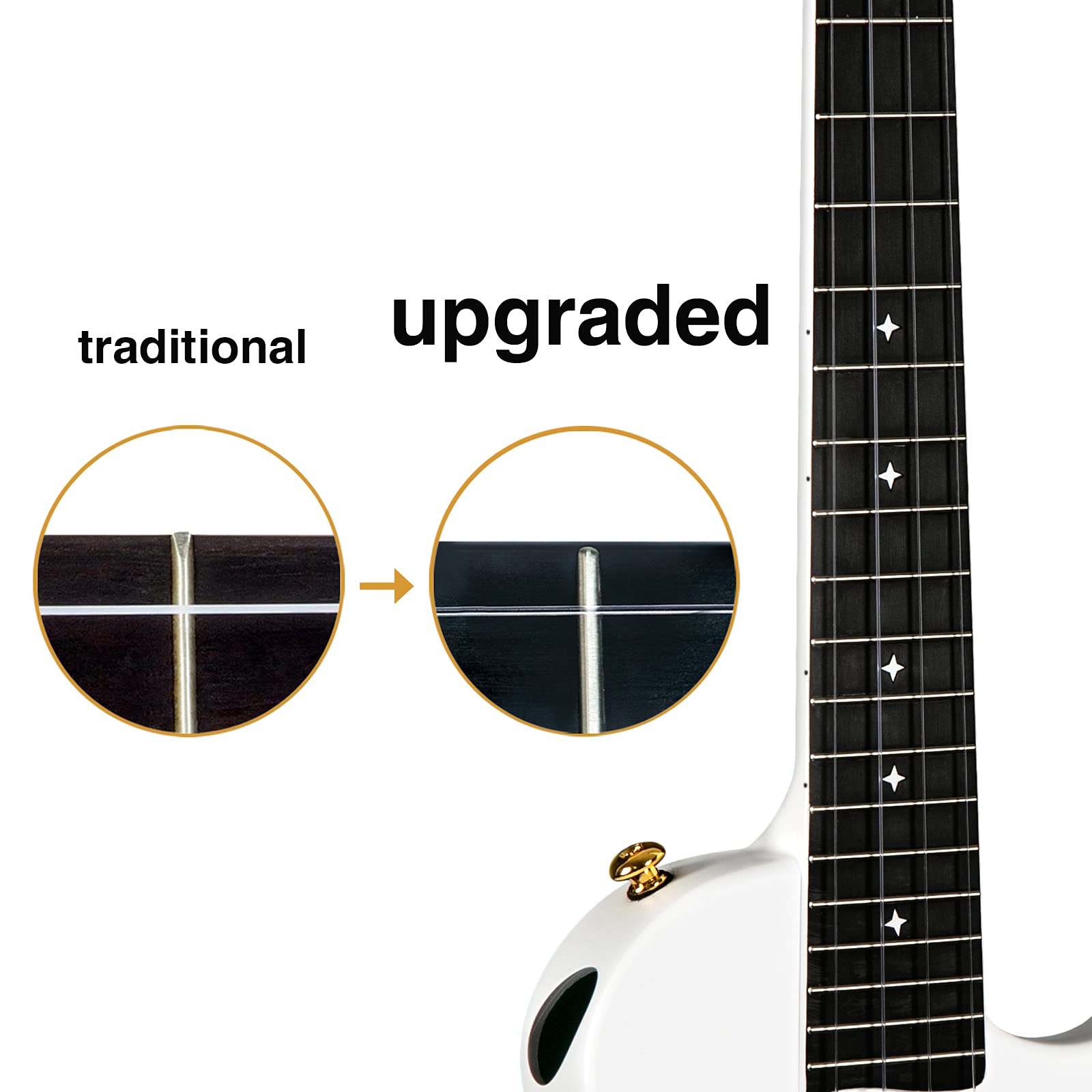 Enya Tenor Ukulele 26 Inch Carbon Fiber Acousticplus Cutaway Travel Ukelele for Beginner Bundle Kit & enya Magnetic Strap - Image 8