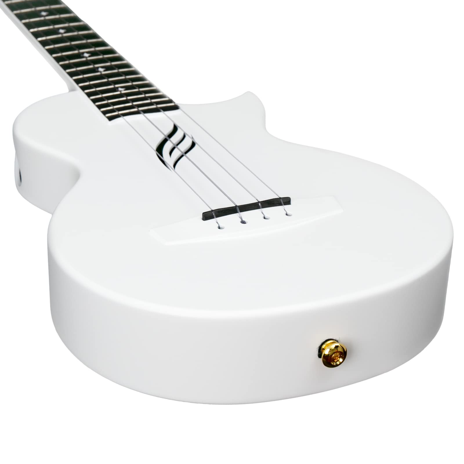 Enya Tenor Ukulele 26 Inch Carbon Fiber Cutaway Travel Ukelele for Adult with Beginner Bundle Kit Including Case, Strap, Capo and Strings(Nova U Pro White)& enya Magnetic Strap - Image 8